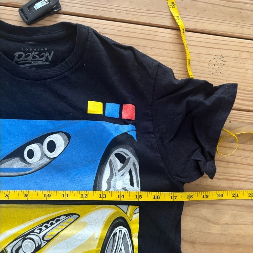 Popular Poison Mens Street Legend Graphic T-Shirt Black Car Racing Tee Small - Picture 4 of 7